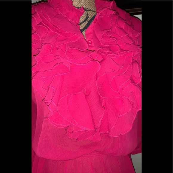 Pink Ruffle Blouse - Picture 2 of 3